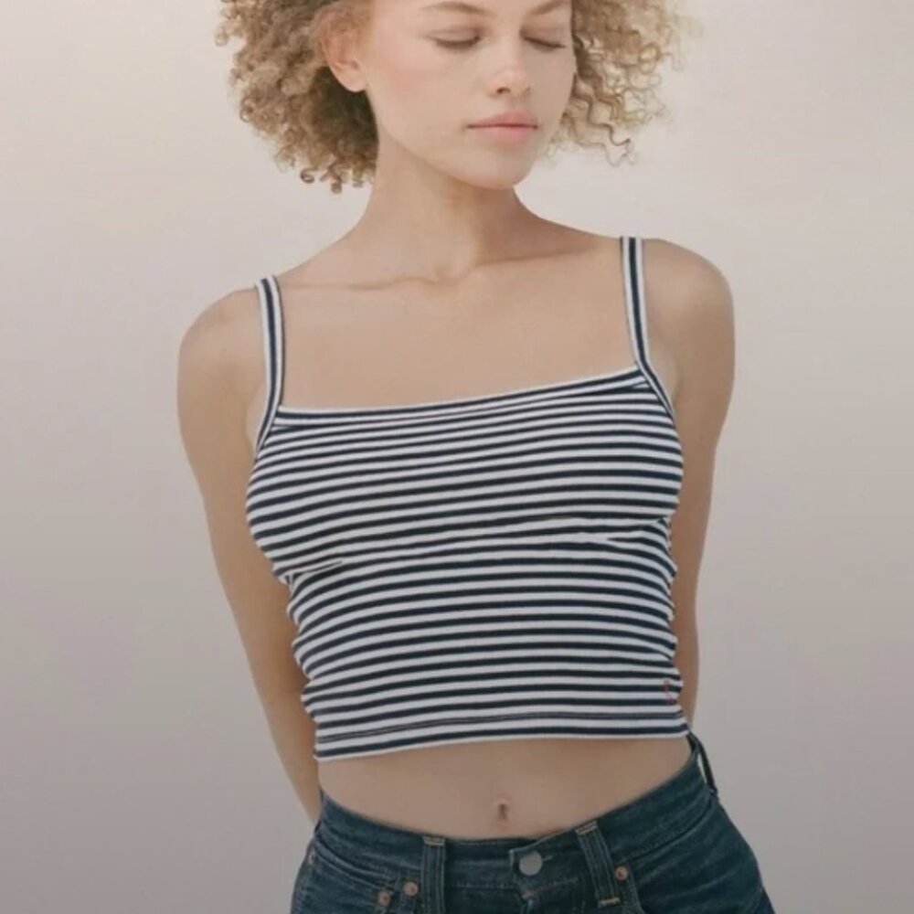 Realisation Par Baby tank in bande - navy and white stripe - small